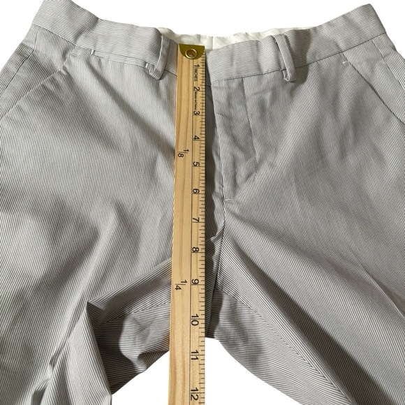 Express Photographer Cropped Trousers Size 28/32 Office Business Casual Striped - Picture 11 of 13